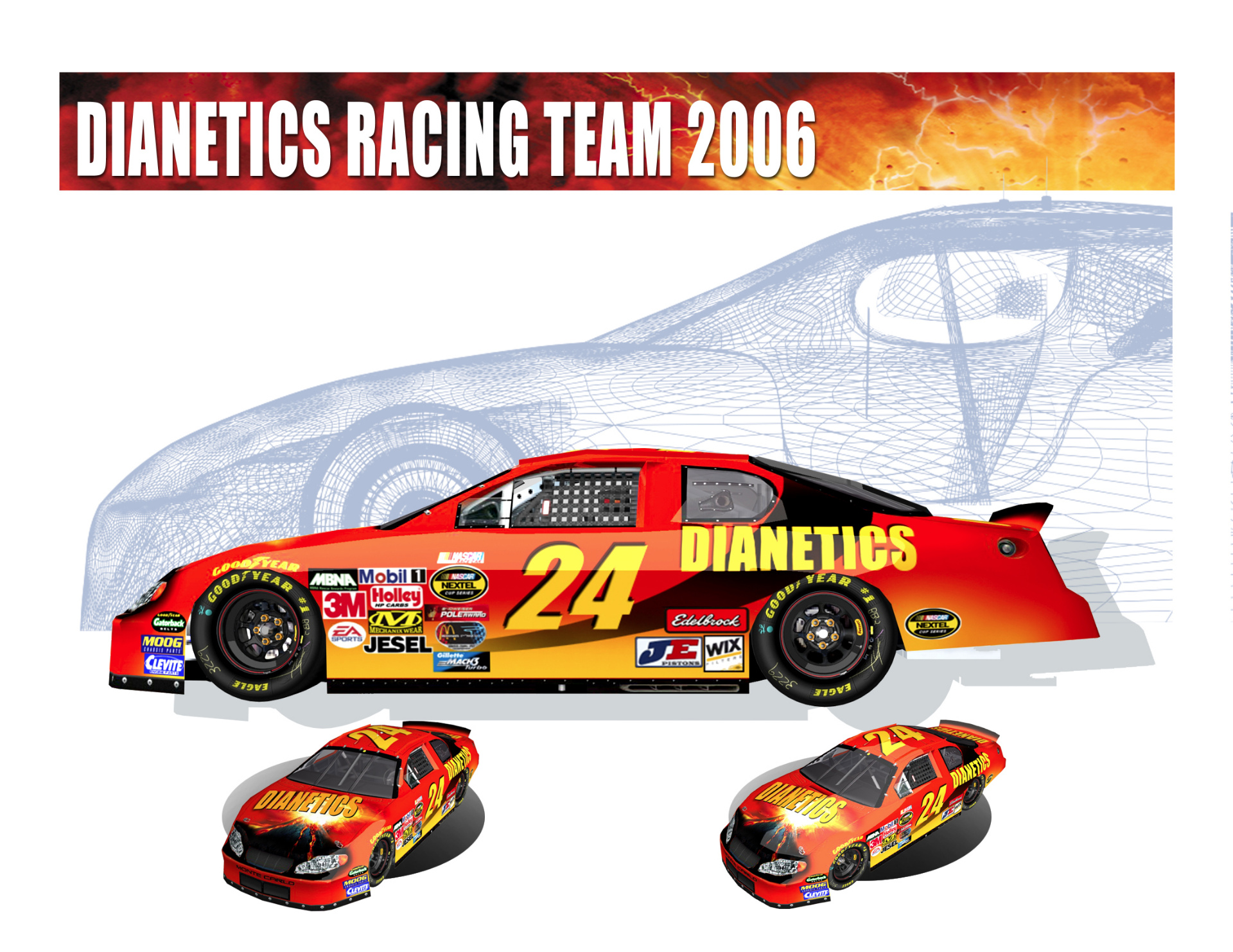 Dianetics Racing Team 2006 concept design - side view