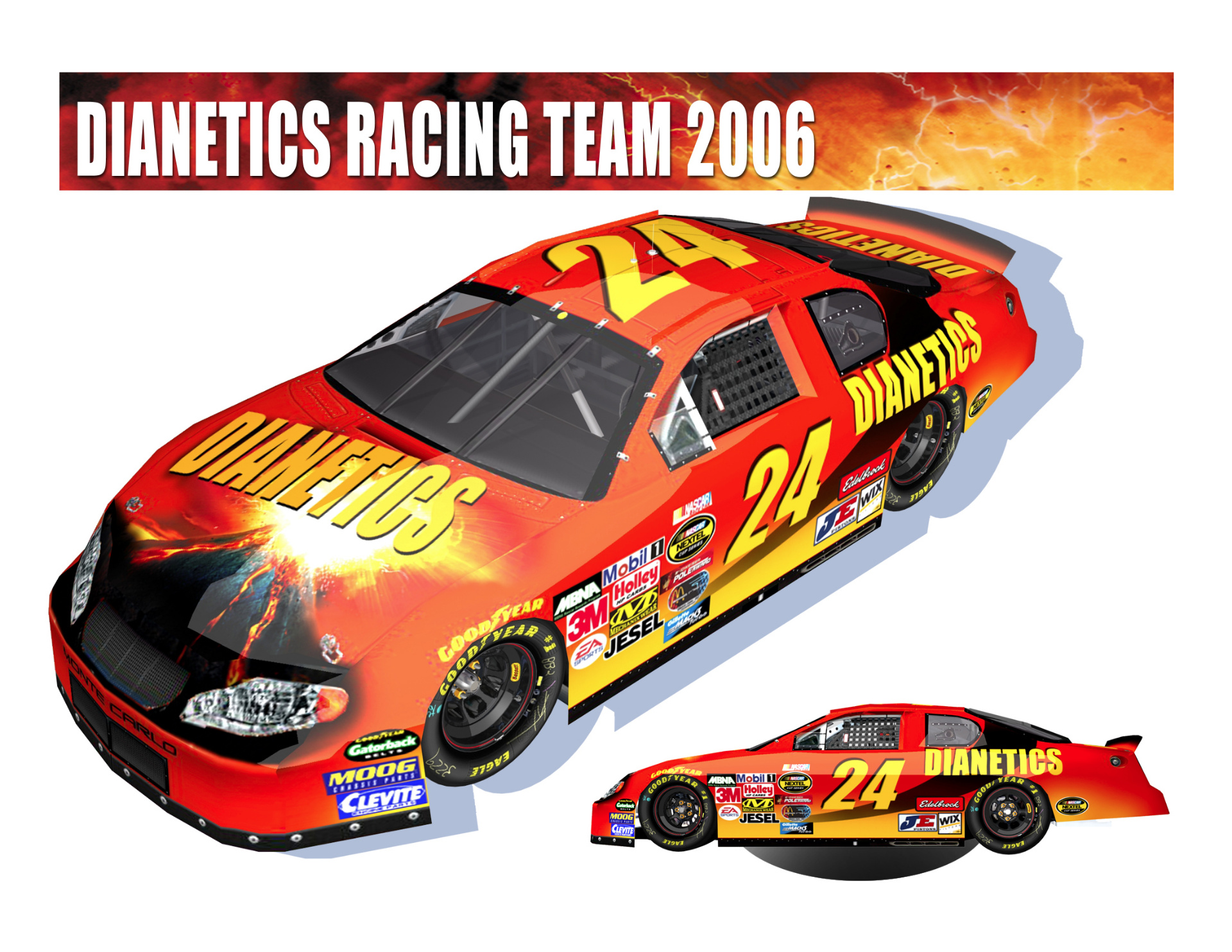 Dianetics Racing Team 2006 concept design - 3/4 view
