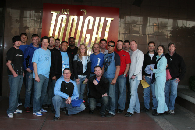 Team photo at The Tonight Show with Jay Leno
