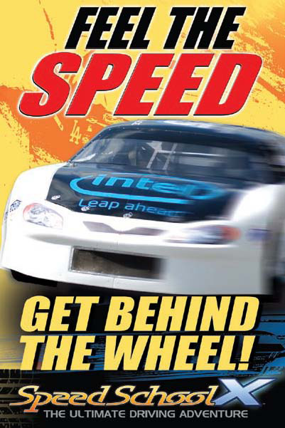 SpeedSchoolX promotional material - Feel the Speed