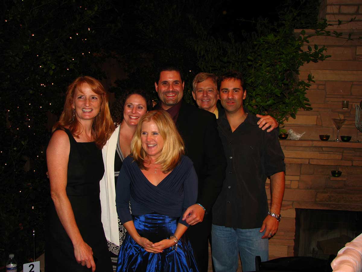 Nancy Cartwright with group at PALS Casino Night