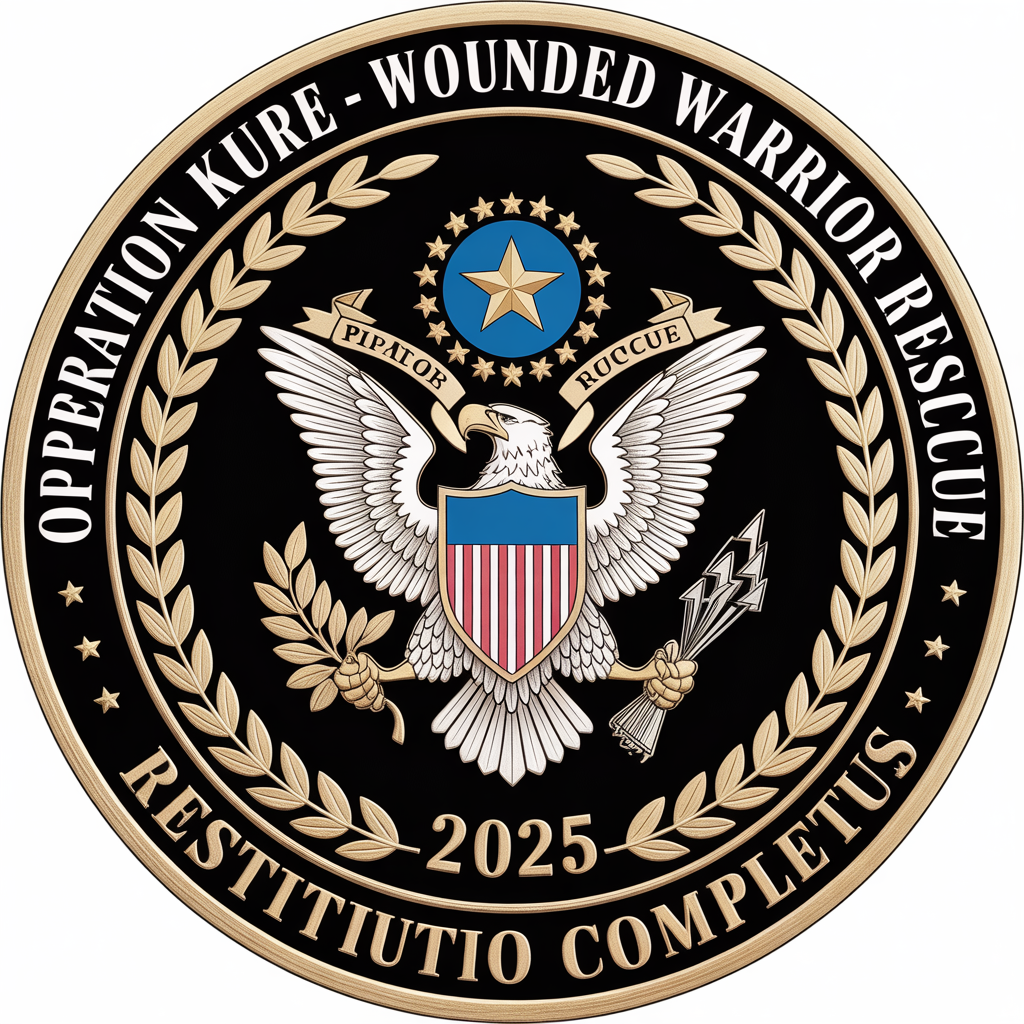Operation Kure Challenge Coin - Wounded Warrior Rescue program coin for veterans and first responders