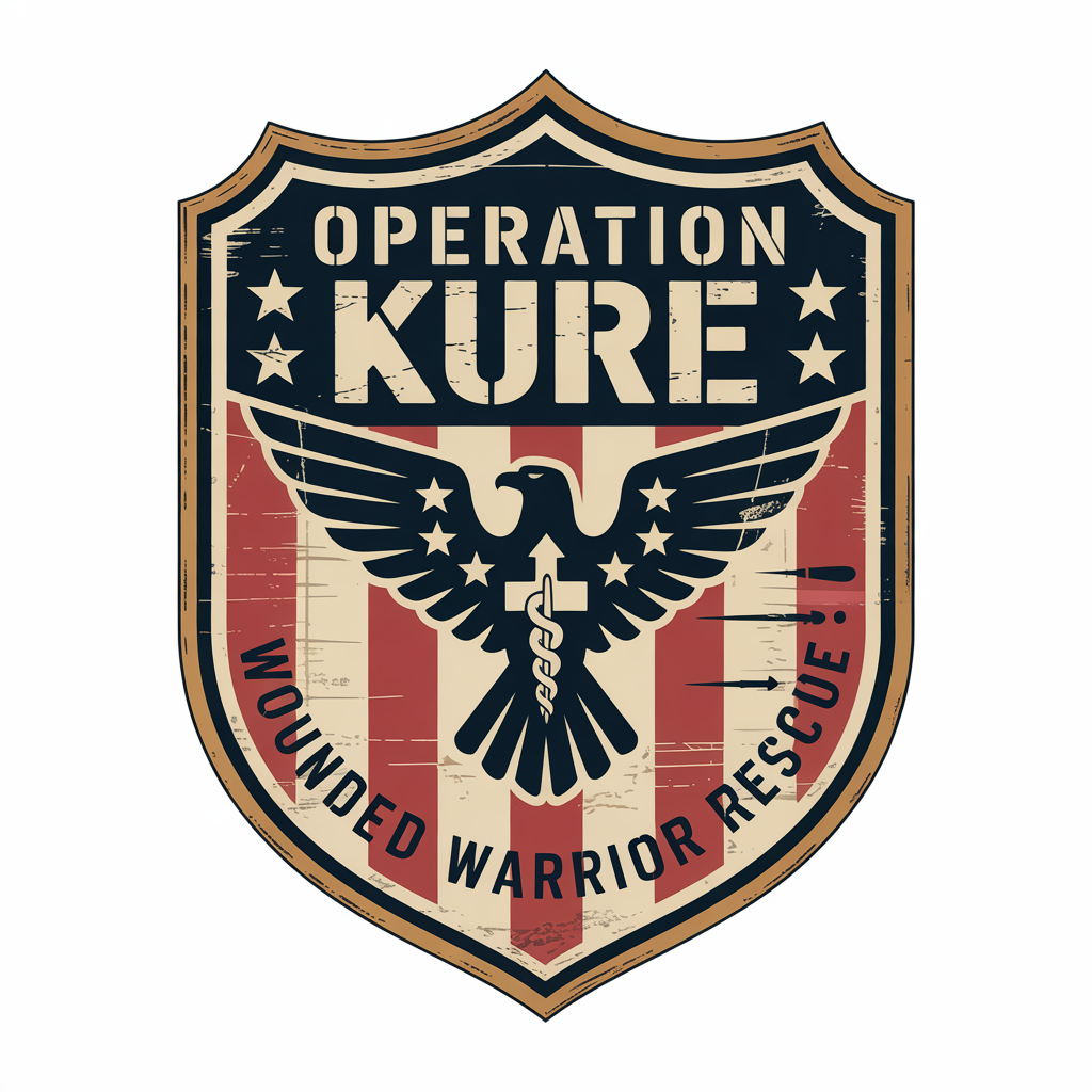 Operation Kure Shoulder Patch - military-style insignia for veteran healthcare program