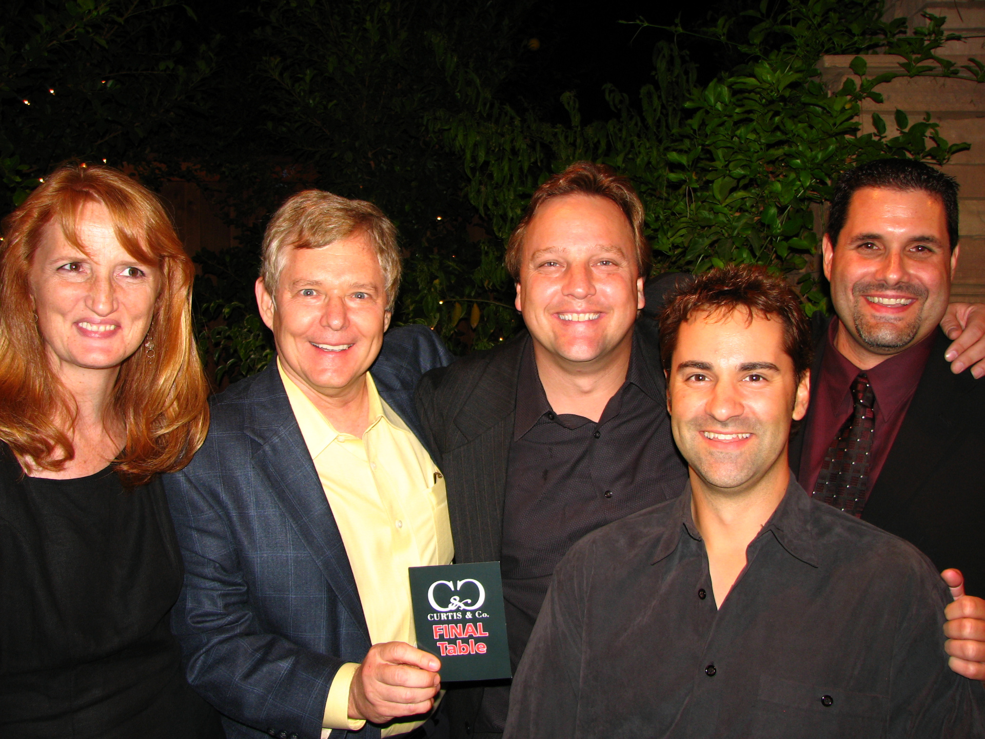 Final table at PALS Casino Night poker tournament