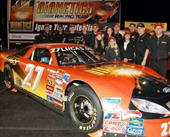 Dianetics Racing team with #27 car
